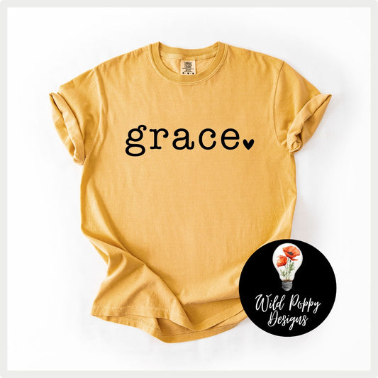 Grace Heart Comfort Colors Tee