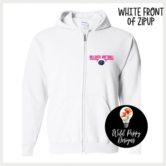 Hillcats Softball Full Zip Jacket