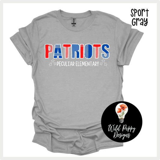 Patriots Patchwork Stripes and Dots